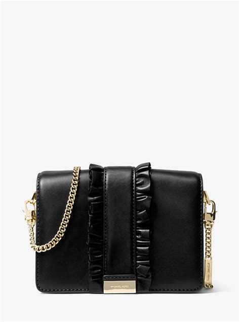 michael kors jade ruffle clutch